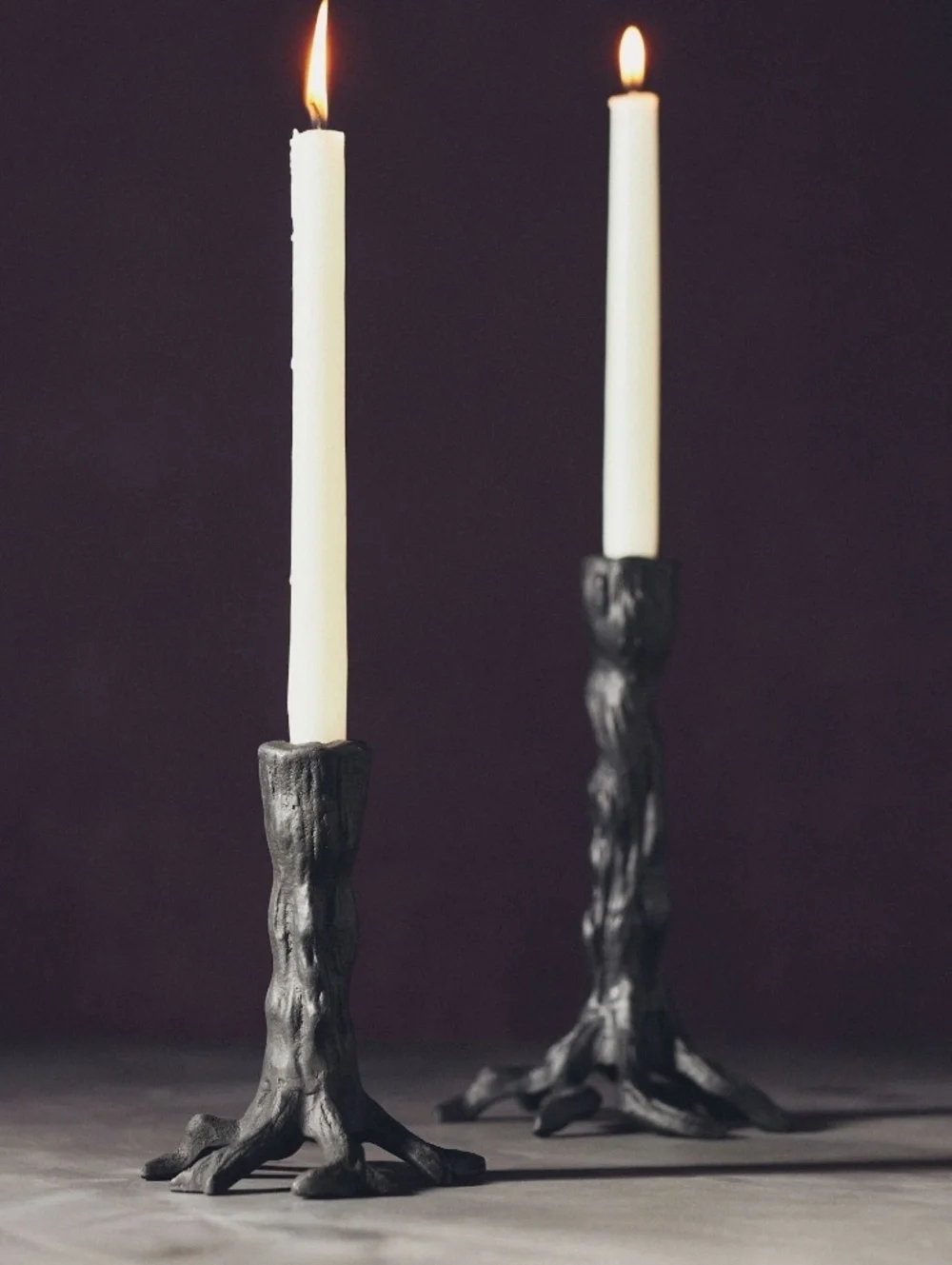 Anthropologie Tree Trunk Candle Holder